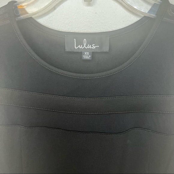 LULU’S Sheer Determination Black Mesh Skater Dress - Picture 11 of 16